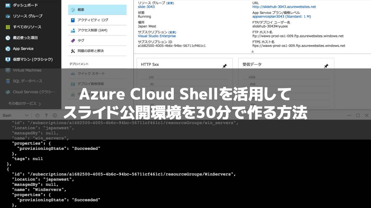 Azure Cloud Shellを活用してスライド公開環境を30分で作る方法